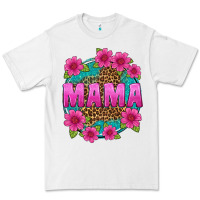 White mama leopard background Premium Tee - texasbilliewilder