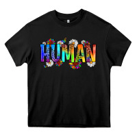 Black human Heavy Core Tee - Zillion Design Studio