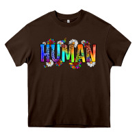Chocolate Brown human Heavy Core Tee - Zillion Design Studio