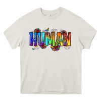 Cream human Heavy Core Tee - Zillion Design Studio