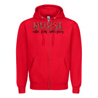 Red christmas nurse Zipper Hoodie - MaliasSmallBusiness