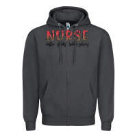 Smoke christmas nurse Zipper Hoodie - MaliasSmallBusiness