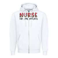 White christmas nurse Zipper Hoodie - MaliasSmallBusiness