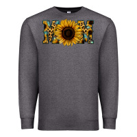 Charcoal Heather Leopard Sunflower Gemstone Mom Premium Sweatshirt - Bettercallsaul