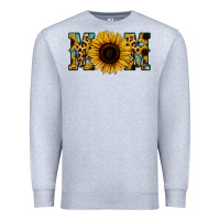 Heather Grey Leopard Sunflower Gemstone Mom Premium Sweatshirt - Bettercallsaul