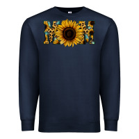 Navy Leopard Sunflower Gemstone Mom Premium Sweatshirt - Bettercallsaul
