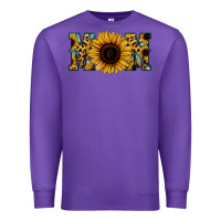 Purple Leopard Sunflower Gemstone Mom Premium Sweatshirt - Bettercallsaul