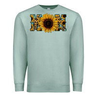Seafoam Leopard Sunflower Gemstone Mom Premium Sweatshirt - Bettercallsaul