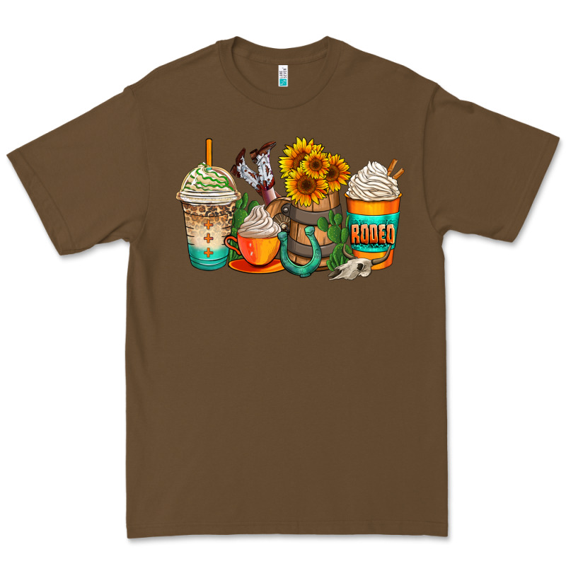 Rodeo Coffee Cups Premium Tee by AdoDesignShop | Teevron