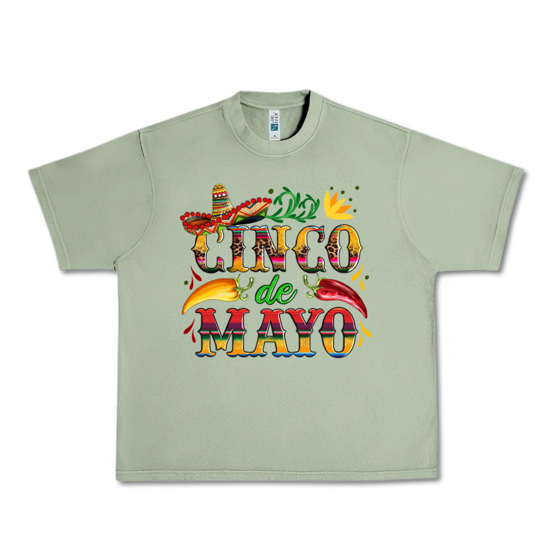 Cinco De Mayo With Pepper And Sombrero Urban Heavy Tee by Artiststas | Teevron