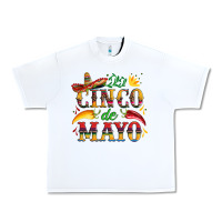 White cinco de mayo with pepper and sombrero Urban Heavy Tee - Artiststas