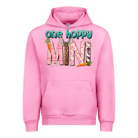 Fuchsia Pink One hoppy Mini Easter Day Urban Hoodie - HowdyJamesFarm