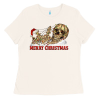 Bone Merry christmas skeleton Ladies Tee - RanaPortraitStore