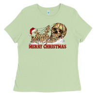 Matcha Merry christmas skeleton Ladies Tee - RanaPortraitStore
