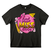 Asphalt little miss kinder Heavy Core Tee - texasbilliewilder
