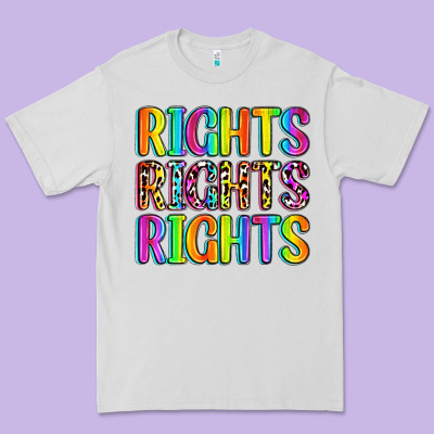 Rights Rights Rights (pride) Premium Tee Designed By Zillion Design Studio