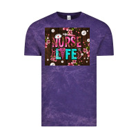 Cloud Purple nurse life with pearls Vintage Tee - AdoDesignShop