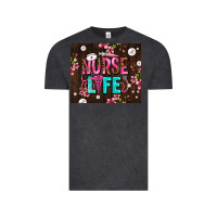 Vintage Black nurse life with pearls Vintage Tee - AdoDesignShop
