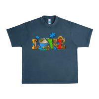 Midnight Navy autism coffee cup with sunflower Urban Heavy Tee - AdoDesignShop
