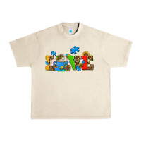 Sandshell autism coffee cup with sunflower Urban Heavy Tee - AdoDesignShop
