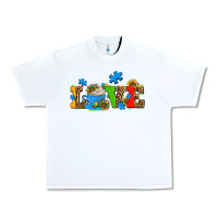 White autism coffee cup with sunflower Urban Heavy Tee - AdoDesignShop
