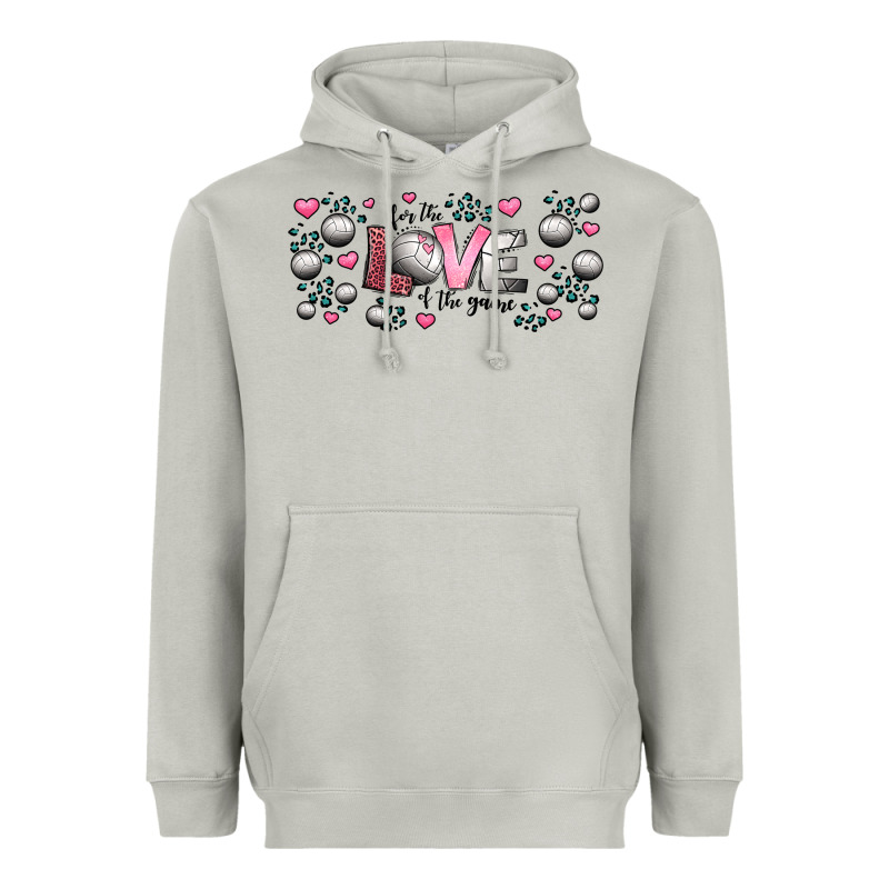 For The Love Of The Game  Volleyball Heavyweight Hoodie by Jasminsmagicworld | Teevron