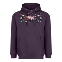 Plum for the love of the game  volleyball Heavyweight Hoodie - Jasminsmagicworld