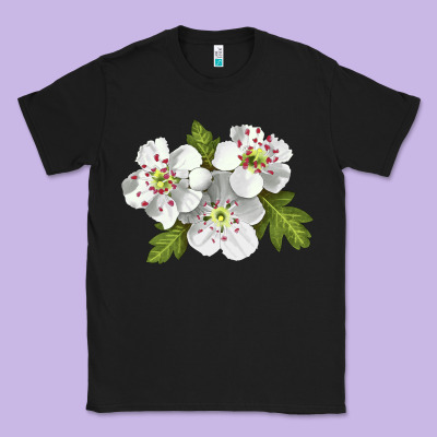 Hawthorn Flower Illustrations Classic Tee Designed By Lillyallendesigns