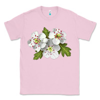 Bubblegum Pink Hawthorn Flower Illustrations Classic Tee - LillyAllenDesigns