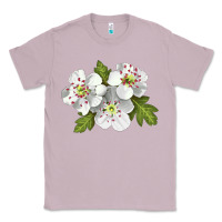 Lilac Hawthorn Flower Illustrations Classic Tee - LillyAllenDesigns