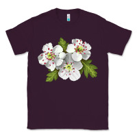 Plum Hawthorn Flower Illustrations Classic Tee - LillyAllenDesigns