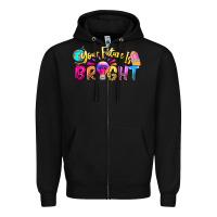 Black your future is bright Zipper Hoodie - NancyCooperArtShop
