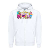 White your future is bright Zipper Hoodie - NancyCooperArtShop