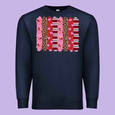 Valentine's Day Brushstrokes Premium Sweatshirt Designed By Ranaportraitstore