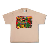 Burro mexican cacti background Urban Heavy Tee - Artiststas