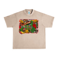 French Oak mexican cacti background Urban Heavy Tee - Artiststas