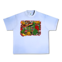 Grape Ice mexican cacti background Urban Heavy Tee - Artiststas