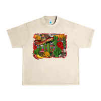 Sandshell mexican cacti background Urban Heavy Tee - Artiststas