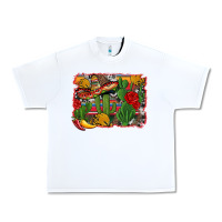 White mexican cacti background Urban Heavy Tee - Artiststas