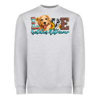 Love Golden Retriever Heavyweight Sweatshirt | Teevron