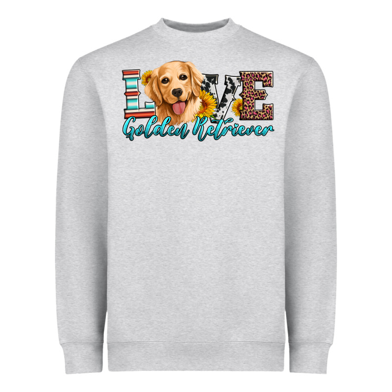 Love Golden Retriever Heavyweight Sweatshirt by Artiststas | Teevron