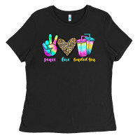 Black peace love loaded tea Ladies Tee - JahusDesignShop