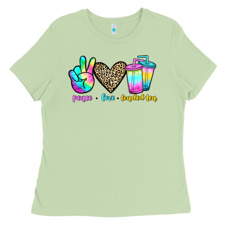 Peace Love Loaded Tea Ladies Tee by JahusDesignShop | Teevron