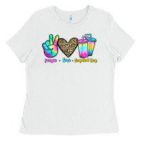 White peace love loaded tea Ladies Tee - JahusDesignShop