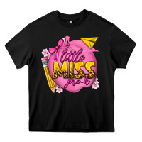 Black little miss pre k Heavy Core Tee - texasbilliewilder