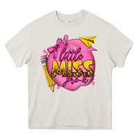 Cream little miss pre k Heavy Core Tee - texasbilliewilder