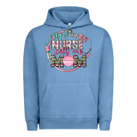 Pigment Pebble Blue My favorite Nurse calls me mom Urban Hoodie - CowGirlArtShop