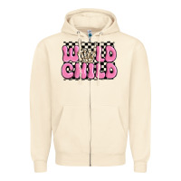Sandshell wild child pink skeleton Zipper Hoodie - MaliasSmallBusiness