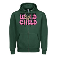Wild Child Pink Skeleton Zipper Hoodie | Teevron