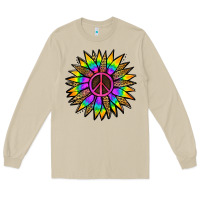 Mushroom Peace Hippie Sunflower Long Sleeve Tee - Jasminsmagicworld